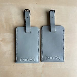 Rimowa leather luggage tags